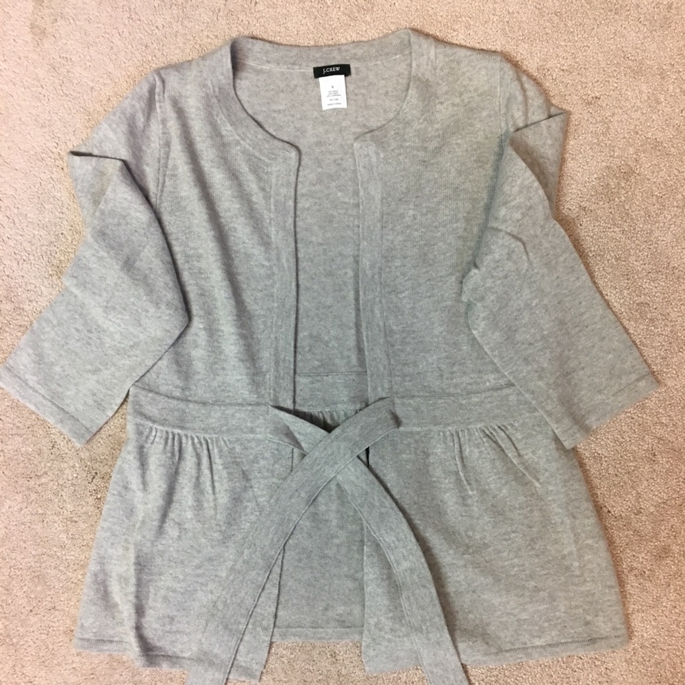 Jcrew tie front cardigan